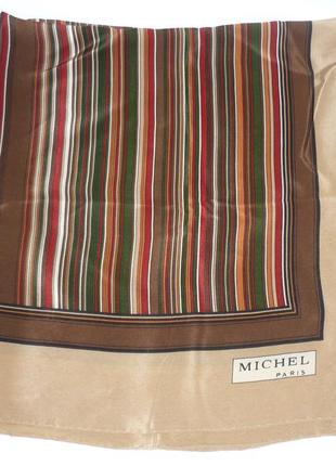 Michel paris 100% шовк нова шовкова хустина шов роуль