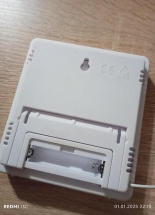 Цифровые часы гигрометр lcd 3 в 1 htc-2 с выносным датчиком температуры