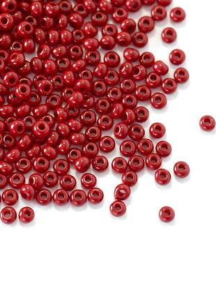 Чешский бисер preciosa №  10/0 93310 (натуральный бордовый) / 5 г