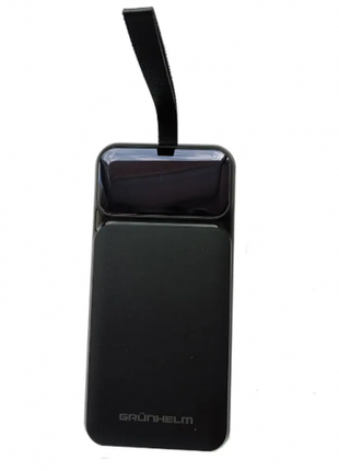 Опис зовнішній акумулятор power bank grunhelm gp-30bqc 22.5w 30000mah pd22,2w.м+