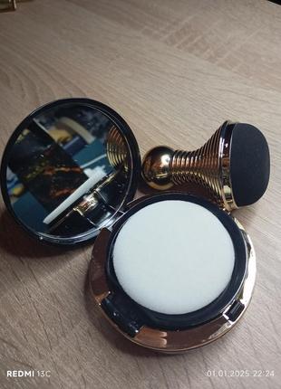 Кушон адаптивный (тон#2) для лица с зеркалом + спонжик ma vie mari, увлажняющая крем пудра