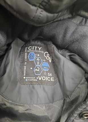 Куртка черная мужская city voice c&amp;v с капюшоном