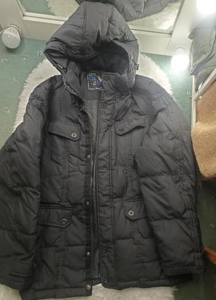 Куртка черная мужская city voice c&amp;v с капюшоном