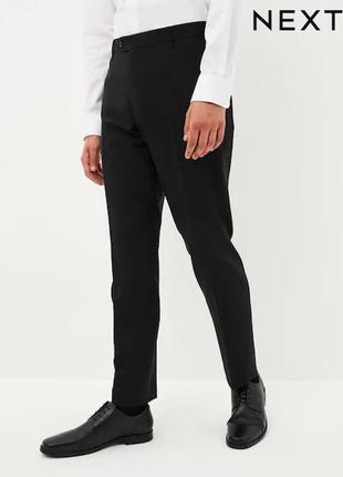 Next черные мужские брюки классические tailoring прямые