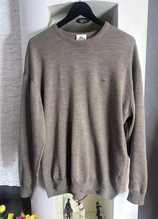 ⚜️♥️ lacoste, ориг. вовна, класний светр , унісекс