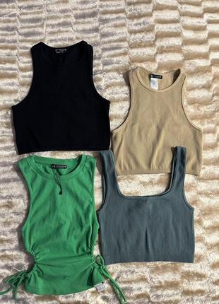 Топи в рубчик zara