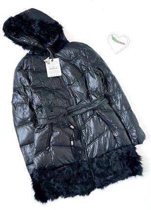 Пухова куртка, пуховик подовжений moncler 40 р-р