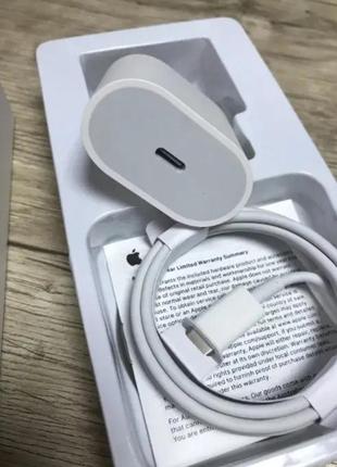 Оригинальный зарядка адаптер 20w айфон 15 шнур type-c to type-c