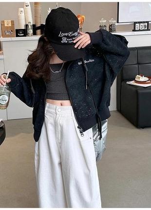 Стильний світшот оверсайз  в блисківки
новинка✅