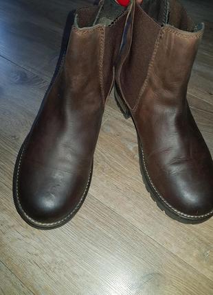 Модные шведские кожаные ботинки челси, 100% кожа, швеция6 фото