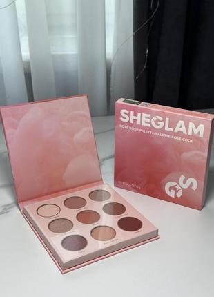 Палетка тіней для повік sheglam rose code