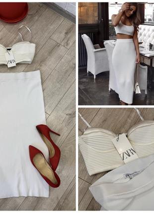 Продам набором топ, юбку zara