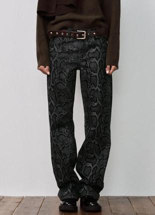 Плотные джинсы флокированные zara new