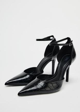 Туфли женские черные zara new