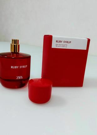 Женская туалетная вода zara ruby syrup, 90 мл. оригинал испания