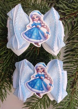 Бантики с снеговочкой