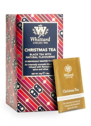 Whittard christmas tea чорний чай зі спеціями та цитрусом 50 g