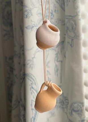 Подвеска на шею кувшин / глиняное горнятко / миниатюрные украшения из глины / кувшин...