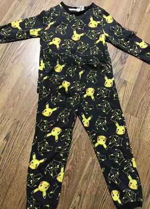 Пижама пикачу, pokemon для мальчика 4-5 лет