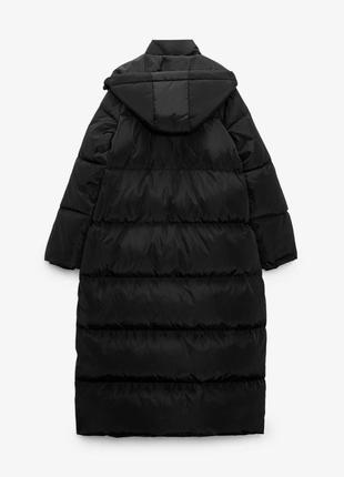 Длинный пуховик zara7 фото