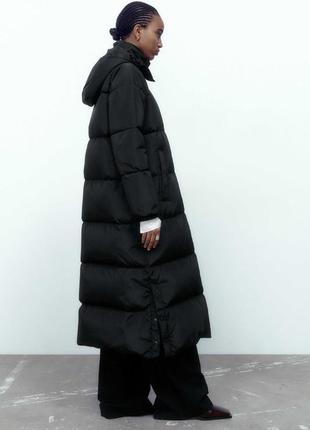 Длинный пуховик zara3 фото