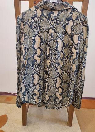 Блуза змеиный принт3 фото