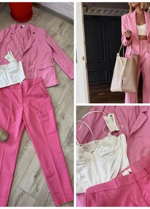 Продам набором блейзер, , брючки h&m , топ zara