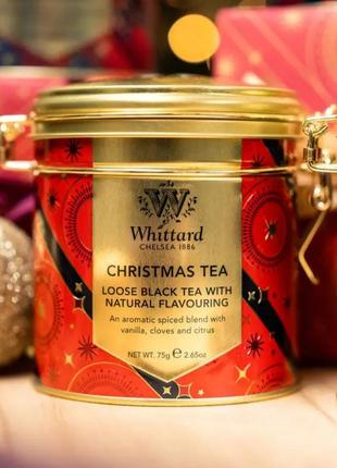 Whittard christmas tea чорний чай зі спеціями та апельсиновою цедрою 75 g