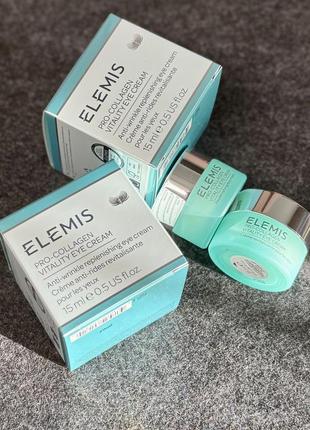 Elemis vitality eye cream 15ml ліфтинг крем під очі навколо очей антивіковий