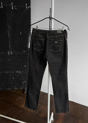 Armani you womens dark gray denim straight you zipper женские джинсы