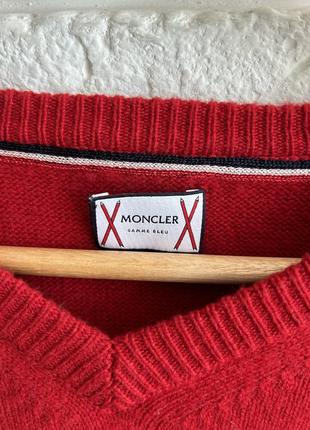 Мужской кашемировый свитер moncler gamme blue