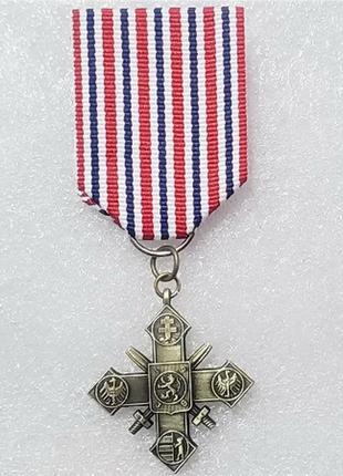 Брошь чехословацкий военный крест 1939