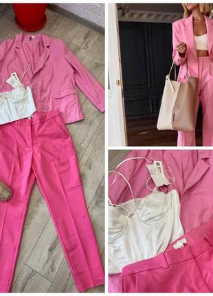 Продам набором блейзер, , брючки h&m , топ zara