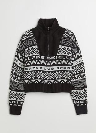 Черный демисезонный свитер h&m