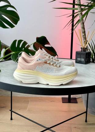 Женские кроссовки hoka Supersonic one one bondi 8 beige f27222e