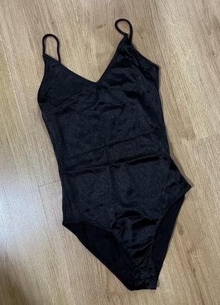 Классный атласный боди topshop