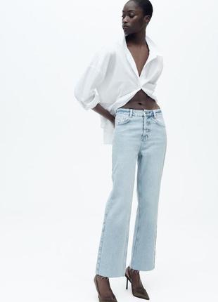 Джинсы женские голубые zara new