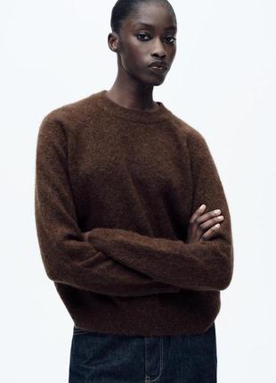 Светр жіночий коричневий zara new