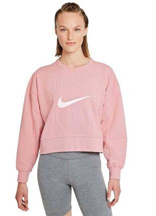 Джемпер nike w nk df gx get fit fc cw 12 m dd6130-630 р. xs рожевий