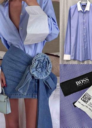 Рубашка від hugo  boss  в смужку  оригінал