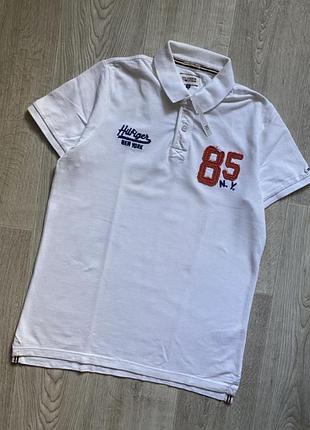 Tommy hilfiger брендове поло, винтажное поло, футболка, поло, футболка с воротником