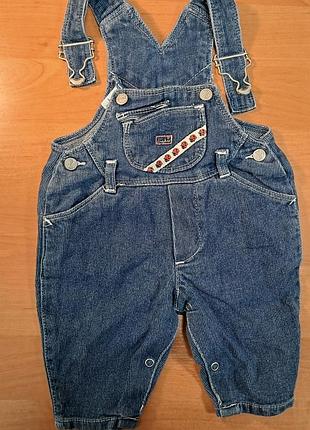 Джинсовый комбинезон 3 мес