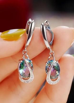 Браслет с мостиком топазами 925 9