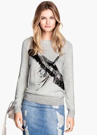 Светр з вишивкою h&m