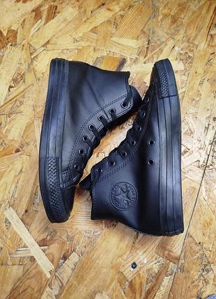 Высокие кожаные кеды кеды converse