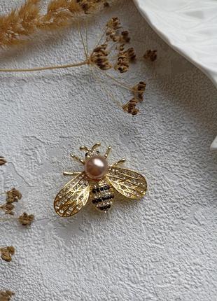 Нова брошка бджілка прикраси біжутерія