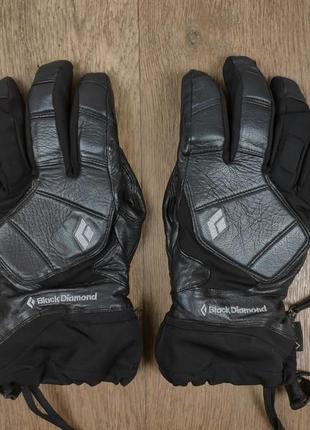 Лыжные печати black diamond goretex кожаные варежки мужские спортивные зимние кожаные gore tex непромокаемые