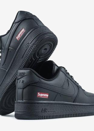 Nike air force 1 supreme black