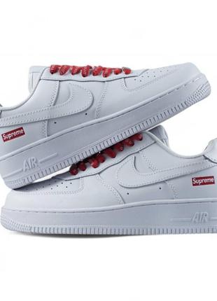 Nike air force 1 low supreme white