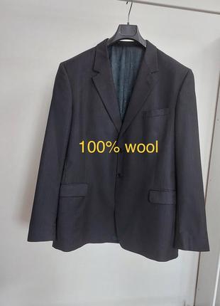 Пиджак классический мужской чёрный из шерсти paul smith